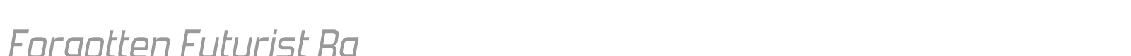 Forgotten Futurist font preview